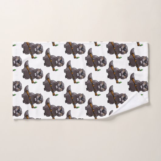 schattige bever-cartoon bad handdoek (Handdoek)