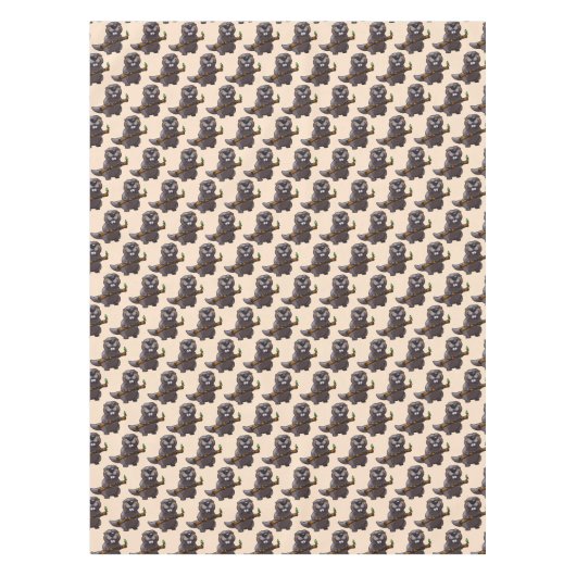 schattige bever-cartoon tafelkleed (Voorkant)