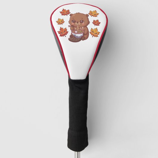 Schattige bever golfheadcover (Voorkant)