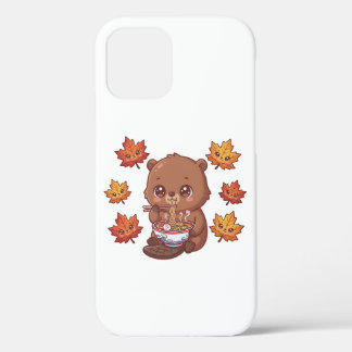 Schattige bever iPhone 12 pro hoesje