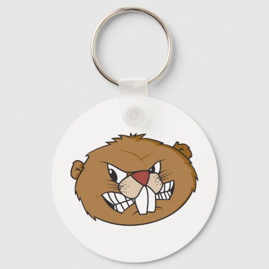 Schattige Bever Sleutelhanger (Voorkant)