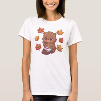 Schattige bever t-shirt