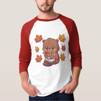 Schattige bever t-shirt