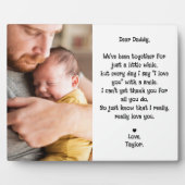 Schattige Bewerkbaar Beste Daddy Gedicht & Foto Ta Fotoplaat (Voorkant)
