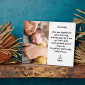 Schattige Bewerkbaar Beste Daddy Gedicht & Foto Ta Fotoplaat (Zijkant)