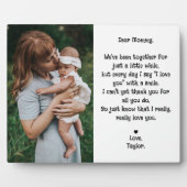 Schattige Bewerkbaar Beste Mama Gedicht & Foto Tab Fotoplaat (Voorkant)