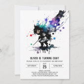 Schattige bewerkbare Ninja Boy Digitale Verjaardag Kaart (Voorkant)