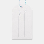 Schattige bewerkbare Winter Wonderland Kerstmis Cadeaulabel (Achterkant)