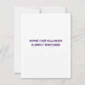 Schattige Bewitching Halloween Wenskaart (Achterkant)