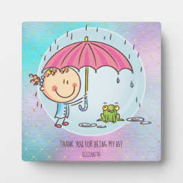 Schattige BFF-besties Kawaii-cadeaus voor meisjes  Fotoplaat