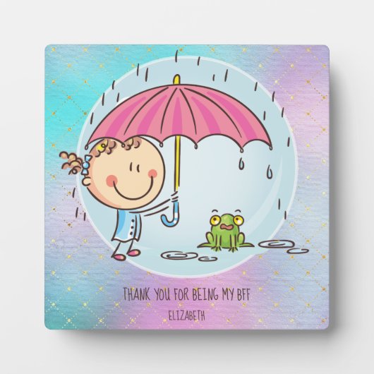 Schattige BFF-besties Kawaii-cadeaus voor meisjes  Fotoplaat (Voorkant)