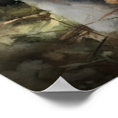 Schattige Bichon Frise Dog Art Print Poster (Hoek)