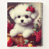 Schattige  Bichon Frisé Schilderij Notitieboek (Achterkant)