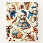 Schattige Bichon Frisé Schilderij Notitieboek (Achterkant)