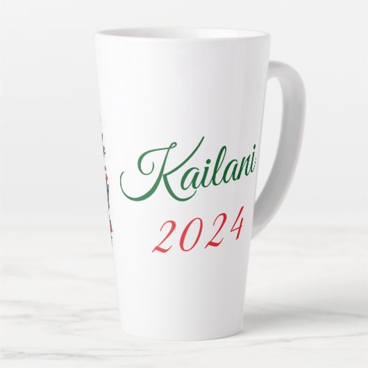 Schattige Bichon vakantie Mok (Rechterhoek)