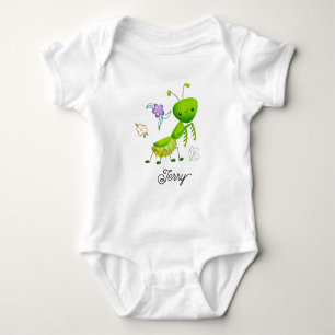 Schattige bidsprinkhaan romper