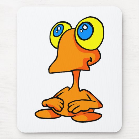 Schattige Big Eyed Alien Muismat (Voorkant)