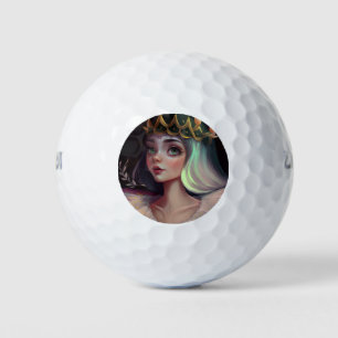 Schattige Big Eyed Queen Golfballen