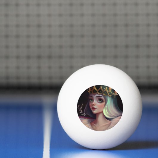 Schattige Big Eyed Queen Pingpongbal (Net)