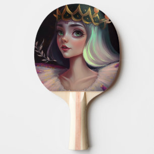 Schattige Big Eyed Queen Tafeltennisbatje