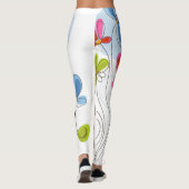 Schattige Big Flower-Leggings Leggings (Achterkant)