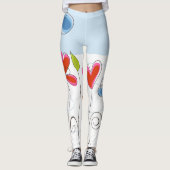 Schattige Big Flower-Leggings Leggings (Voorkant)