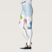 Schattige Big Flower-Leggings Leggings (Links)