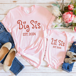Schattige Big SIS 2024 Shirt | Retro grote zus