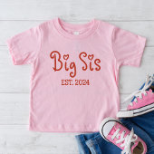 Schattige Big SIS 2024 Shirt | Retro grote zus