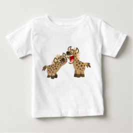 Schattige Big-Teethed Cartoon Hyenas Baby T-shirt