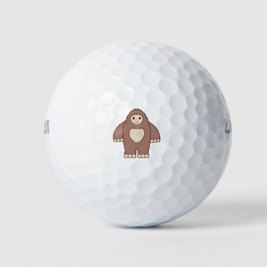 Schattige Bigfoot Golfballen (Voorkant)