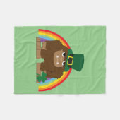 Schattige Bigfoot Kabouter Fleece Deken (Voorkant (Horizontaal))