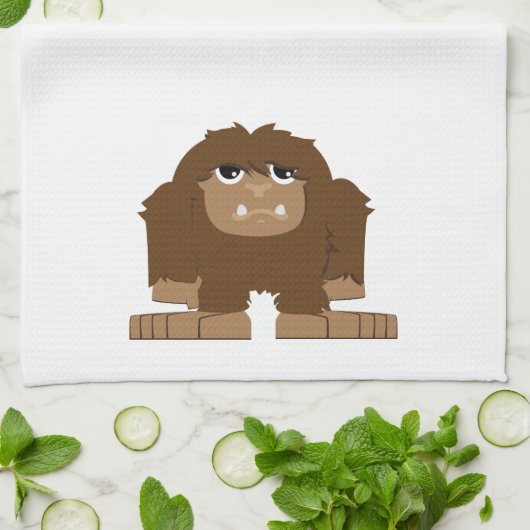 Schattige Bigfoot Theedoek (Gevouwen)