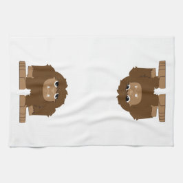 Schattige Bigfoot Theedoek