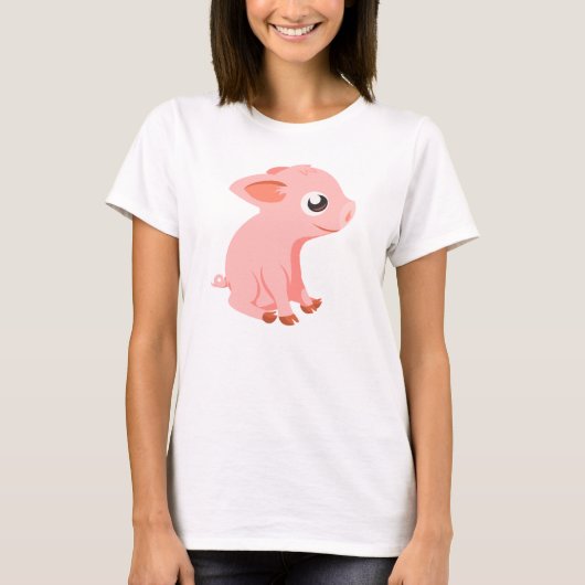 schattige biggenboerderijdieren t-shirt (Voorkant)
