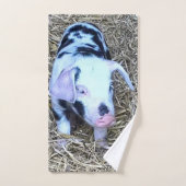 Schattige biggetje bad handdoek (Handdoek)