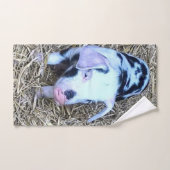 Schattige biggetje bad handdoek (Handdoek)