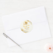 Schattige Bij Dank Je Ronde Sticker (Envelop)