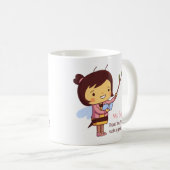Schattige Bij Docent Bedankt Gepersonaliseerd Koffiemok (Voorkant rechts)