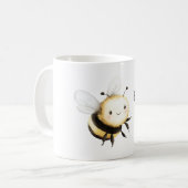 Schattige Bij Gelukkig Koffiemok (Voorkant links)