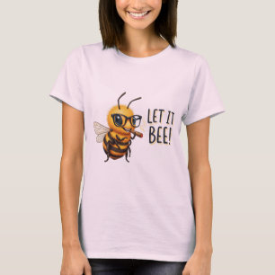 Schattige Bij met Bril - Laat het Bijzijn T-shirt