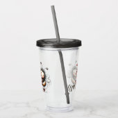 Schattige Bij met Hart Acryl Drinkbeker (Links)
