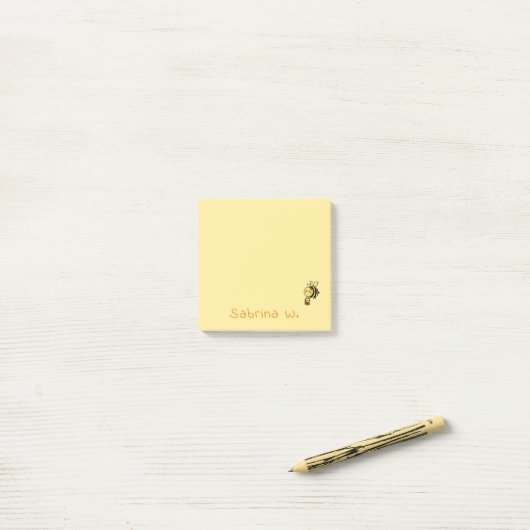 Schattige Bij Post-It Notities Post-it® Notes (Op bureau)