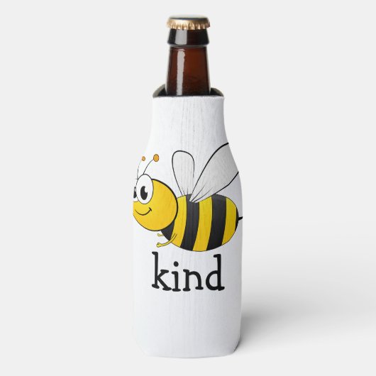 Schattige Bij Vriendelijk Flesjeskoeler (Fles Voorkant)