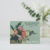 Schattige Bijbeltekst voor verjaardag Briefkaart (Staand voorkant)