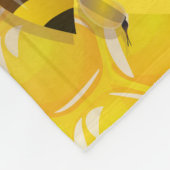 Schattige bijen fleece deken (Hoek)