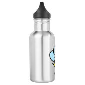 Schattige bijen, gepersonaliseerd gele borst waterfles (Links)