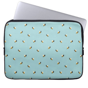 schattige bijen laptop sleeve