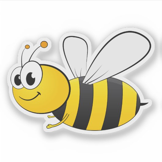 schattige bijen sticker (Voorkant)