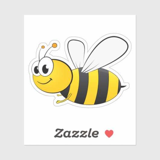 schattige bijen sticker (Vel)